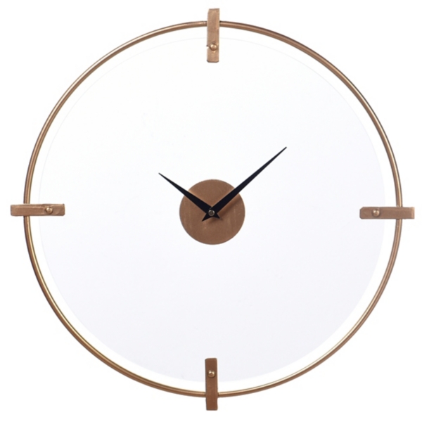 Gold Metal Frame Glass Face Wall Clock Kirklands Home