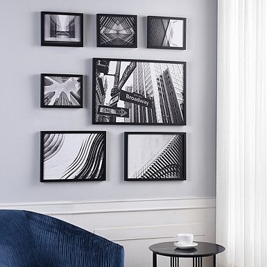 Black and White Hourglass II Framed Art Print | Kirklands Home