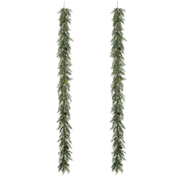 Evergreen Abrovitae Garlands, Set of 2 Kirklands Home