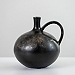 Antique Black Gourd Pitcher Vase, 7 in.