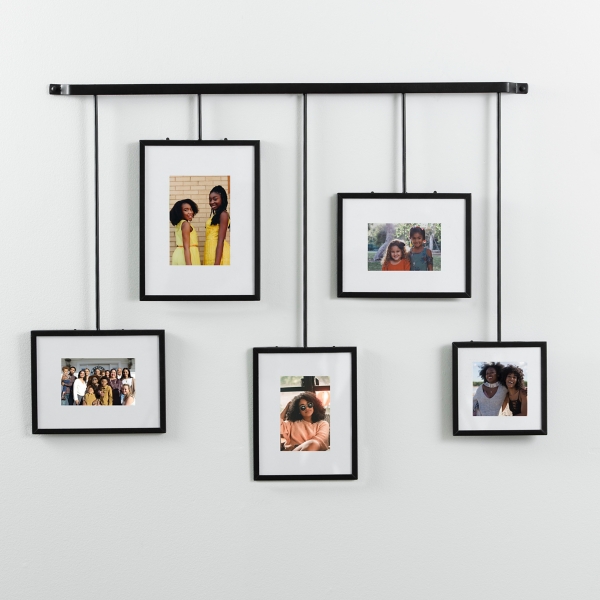 Black Metal Rail 5Opening Collage Frame Kirklands Home