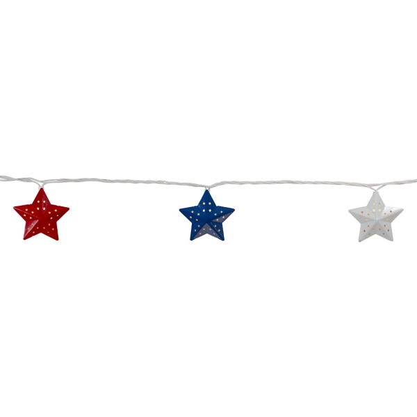 Stars and Stripes Rustic String Lights