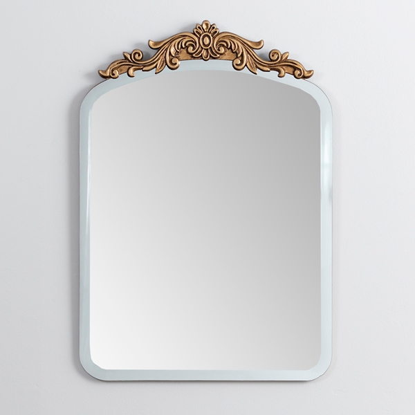 Ornate Gold Top Beveled Mirror Kirklands Home