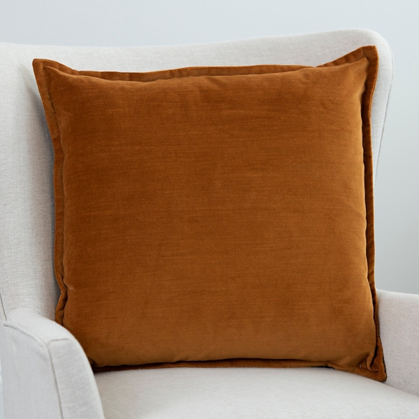 Pumpkin Velvet Throw Pillow Kirklands Home