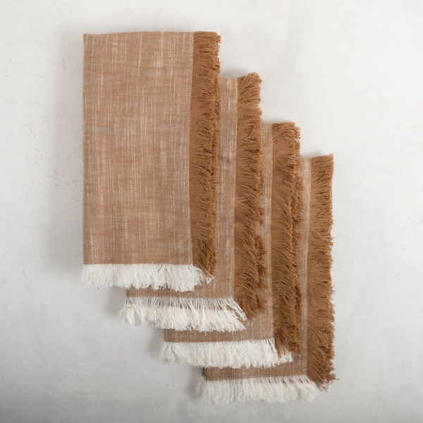 Bronze Fringe Napkins, Set of 4 Kirklands Home