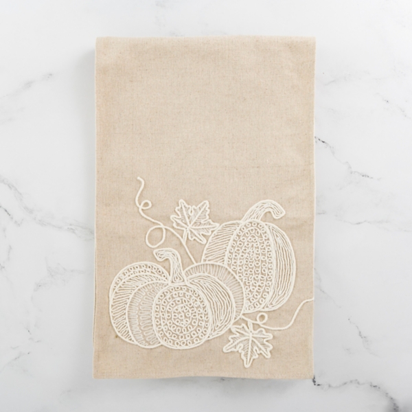 Neutral Embroidered Pumpkin Table Runner Kirklands Home