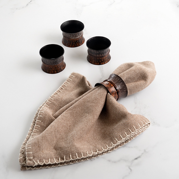 Patina Bronze Napkin Rings, Set of 4 Kirklands Home