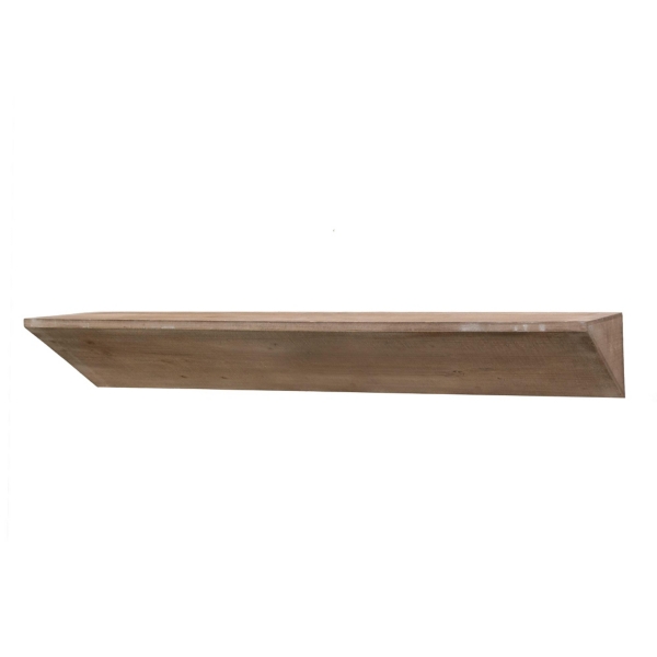 Natural Wedge Wood Large Floating Shelf Kirklands Home