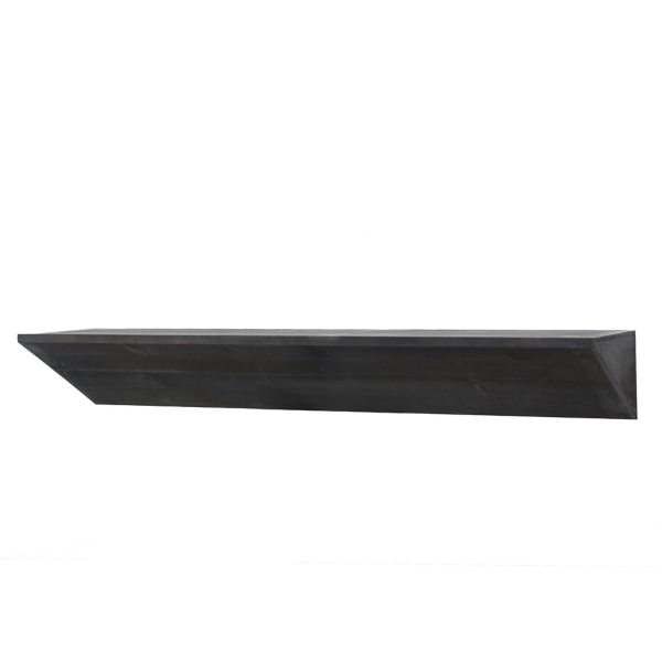 Black Wedge Wood Large Floating Shelf Kirklands Home