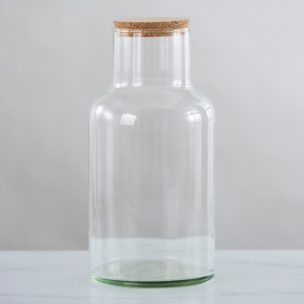 Tapered Glass Jar with Cork Lid, 14 in. Kirklands Home