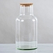 Tapered Glass Jar with Cork Lid, 14 in.