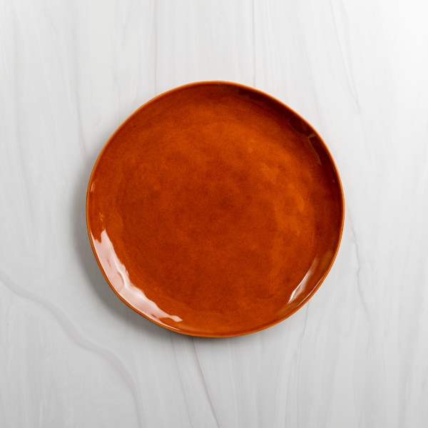 Pumpkin Farrah Reactive Dinner Plate Kirklands Home