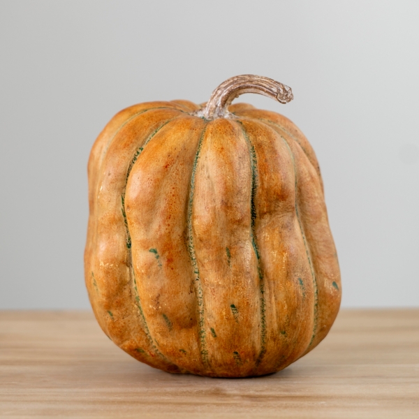 Orange Realistic Pumpkin Statue, 7.5 In. | Kirklands Home