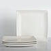 Ecru Square Simple Things Dinner Plates, Set of 4