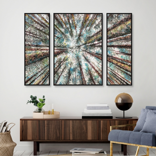 Spring Heights Framed Canvas Art Prints, Set of 3