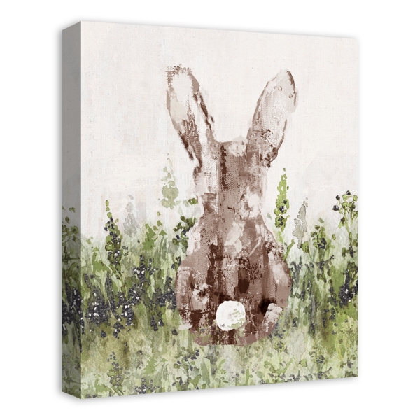 Bunny in Grass Canvas Art Print