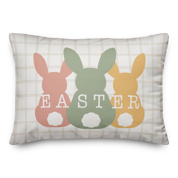 Bunny Outdoor Lumbar Pillow