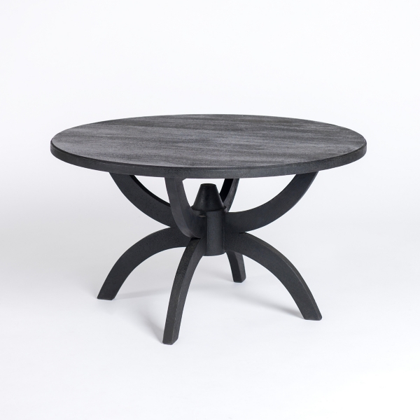 Black Wood Round Dori Coffee Table Kirklands Home