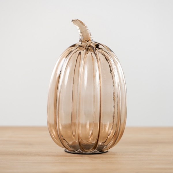 Gray Glass Pumpkin Statue, 10 in. Kirklands Home