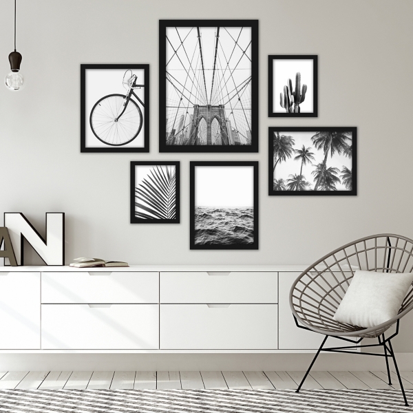 Black and White Photo Farmhouse 6-pc. Wall Art Set | Kirklands Home