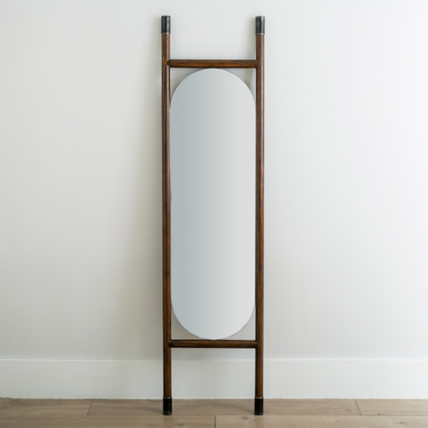 Brown Wood Ladder Frame Mirror Kirklands Home