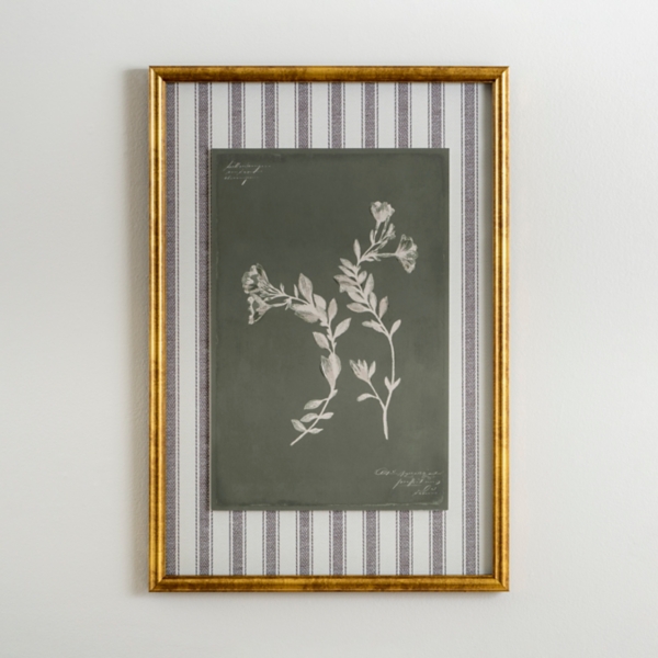 Botanical Stripes I Framed Art Print Kirklands Home