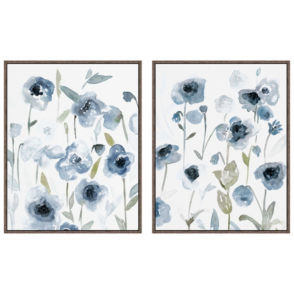 Deep in Blue I & II Canvas Art Prints, Set of 2 | Kirklands Home