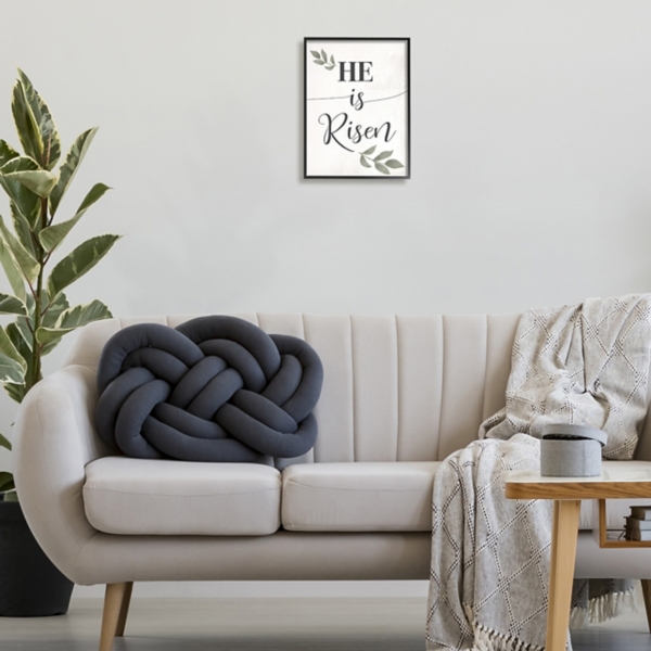 He Is Risen Leaves Framed Easter Wall Art