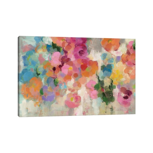 Colorful Garden I Giclee Canvas Art Print, 48x32 | Kirklands Home