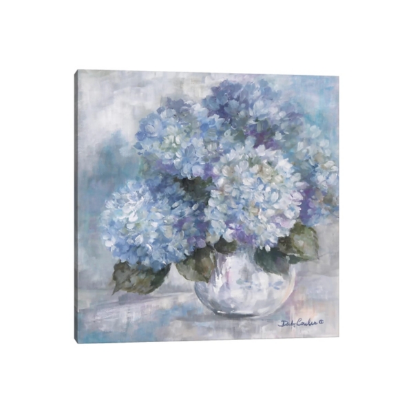 Hydrangea Blues Giclee Canvas Art Print, 12x12 | Kirklands Home