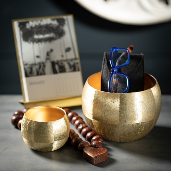 Brushed Gold 3pc. Decorative Bowl Set Kirklands Home