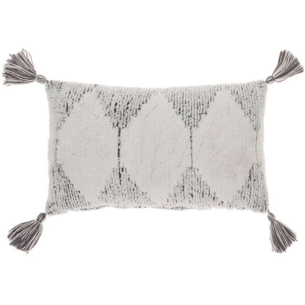 Charcoal lumbar pillow hotsell