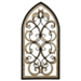 Arched Wood and Metal Layered Scroll Wall Plaque