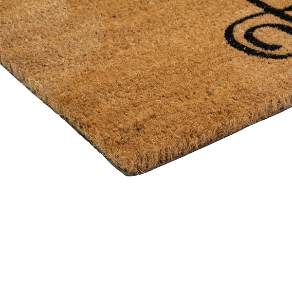 Flourish Script Home Sweet Home Coir Doormat