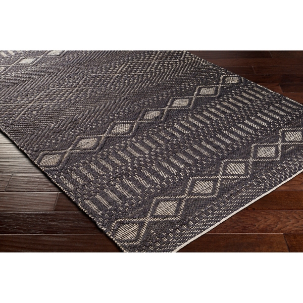 Black Diamond Jute Area Rug