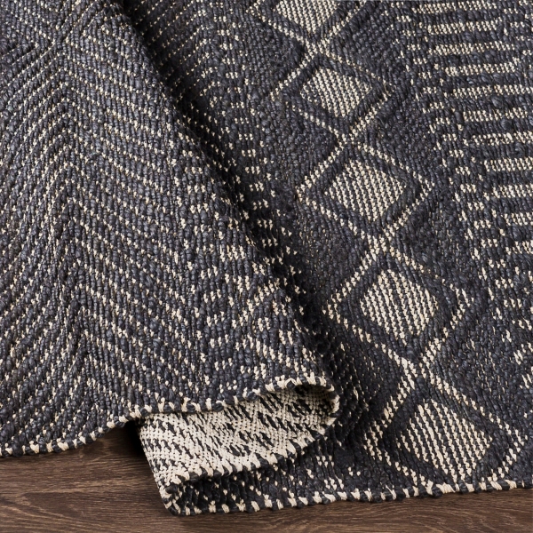 Black Diamond Jute Area Rug