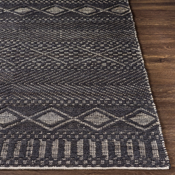 Black Diamond Jute Area Rug