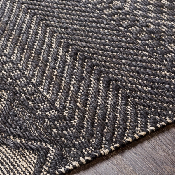 Black Diamond Jute Area Rug