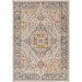 Blue and Multicolor Medallion Area Rug, 5x7