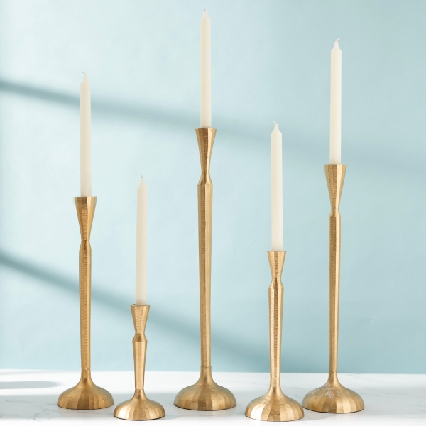 Kirklands Gold Slim Taper Candle Holder Hamilton Place