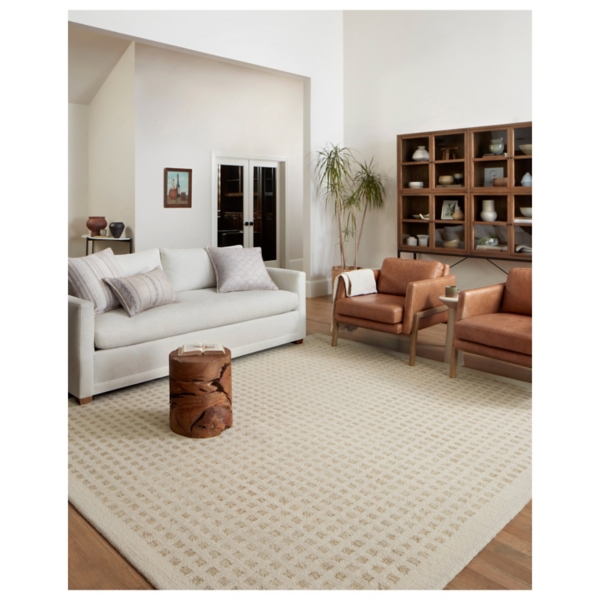 Chris Loves Julia x Loloi Ivory Polly Rug, 7x9