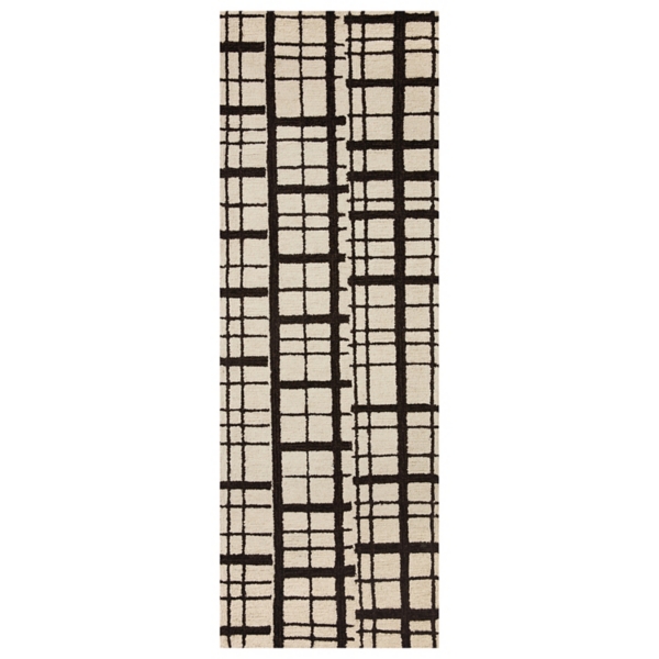 Chris Loves Julia x Loloi Black Polly Runner, 2x7 Kirklands Home