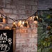 Black Cutout Cone Outdoor String Lights