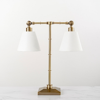 Double shade hot sale table lamp