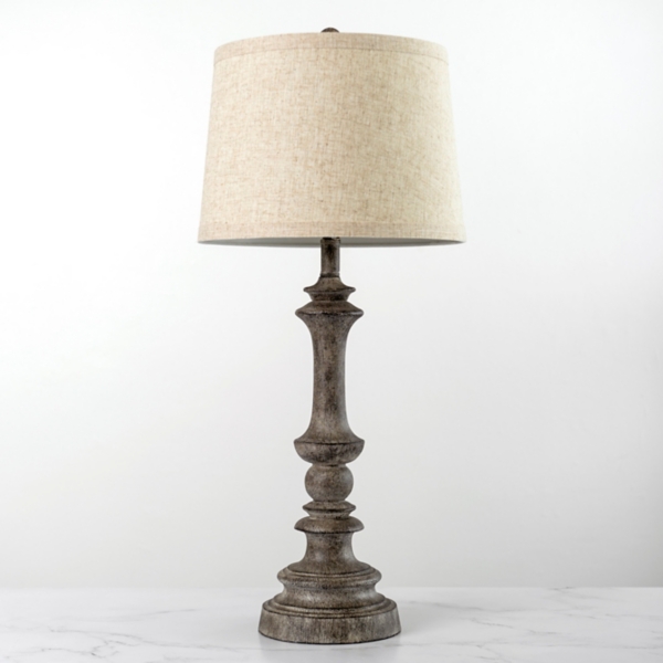 Gray Savannah Spindle Table Lamp Kirklands Home   280621