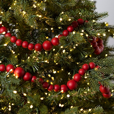 CHRISTMAS TREE BAUBLES BEADS DECORATIONS 18M Gold GARLAND BEAD CHAIN 