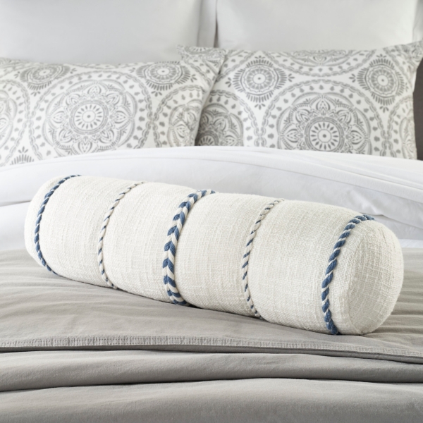 Cerulean Braided Twist Lumbar Throw Pillow