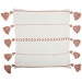 Blush and White Braided Stripes Pillow