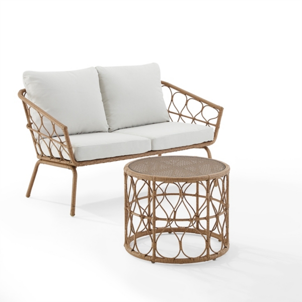 Outdoor 2025 rattan settee