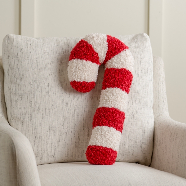 Candy Cane Shaped Pillow | Kirklands Home